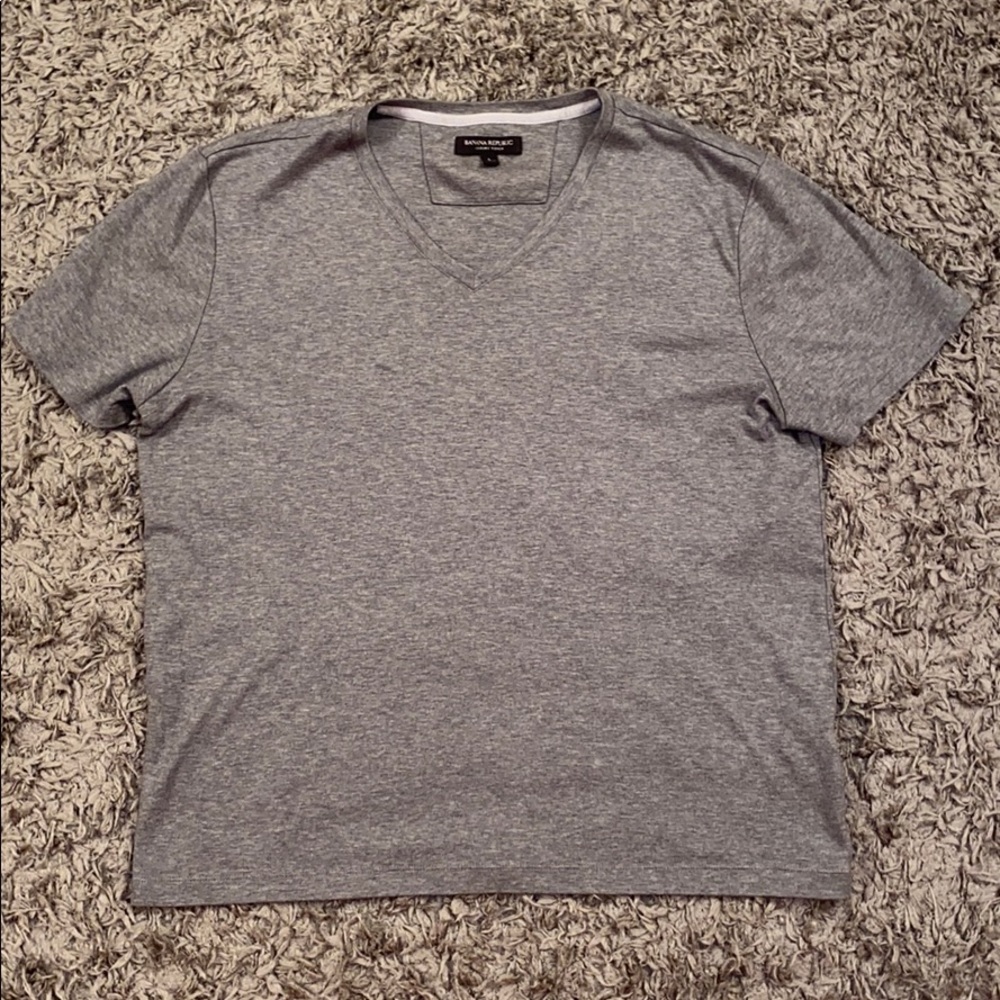 Banana republic luxury v neck gray